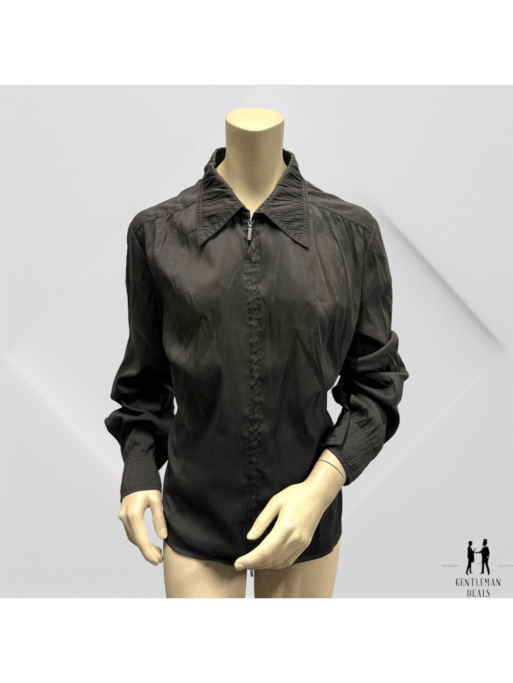 St. Emile Women's Sport Jacket Blend Zip Jacket Polyester Black Size 10